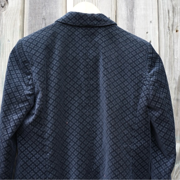 CLUB MONACO BLUE VELVET RELAXED DOUBLE BREASTED TUXEDO BLAZER BLACK LAPEL 2 - Picture 6 of 14